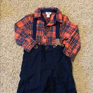 Cat & Jack suspender outfit